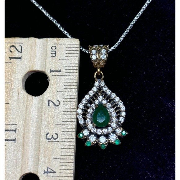 925 Sterling Silver Turkish Vintage Jewelry Set for Women,NEW,Antique,Handmade - Picture 7 of 8